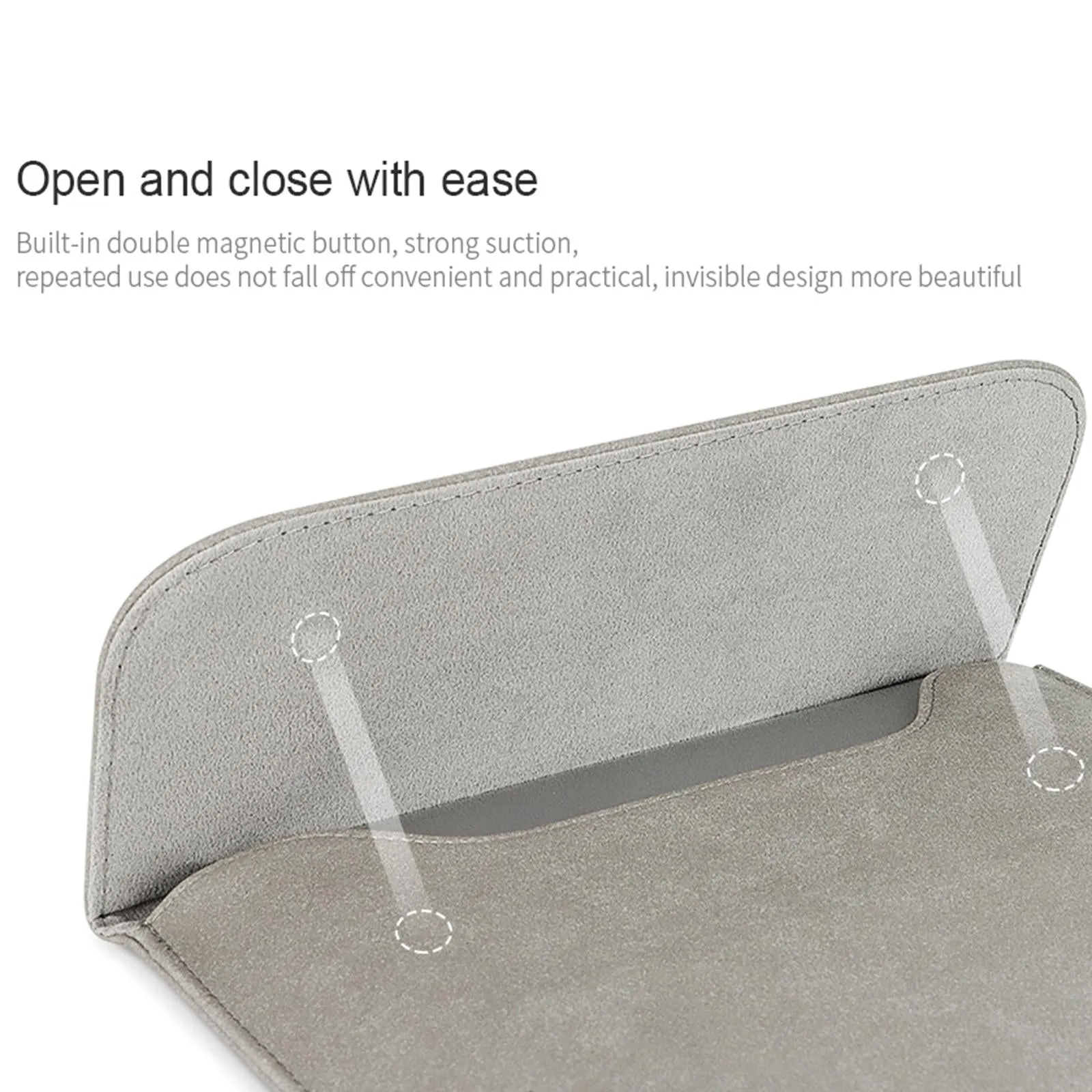 13.3 Inch Ultra-thin Notebook Liner Bag with Small Bag - Perfect for On-the-go