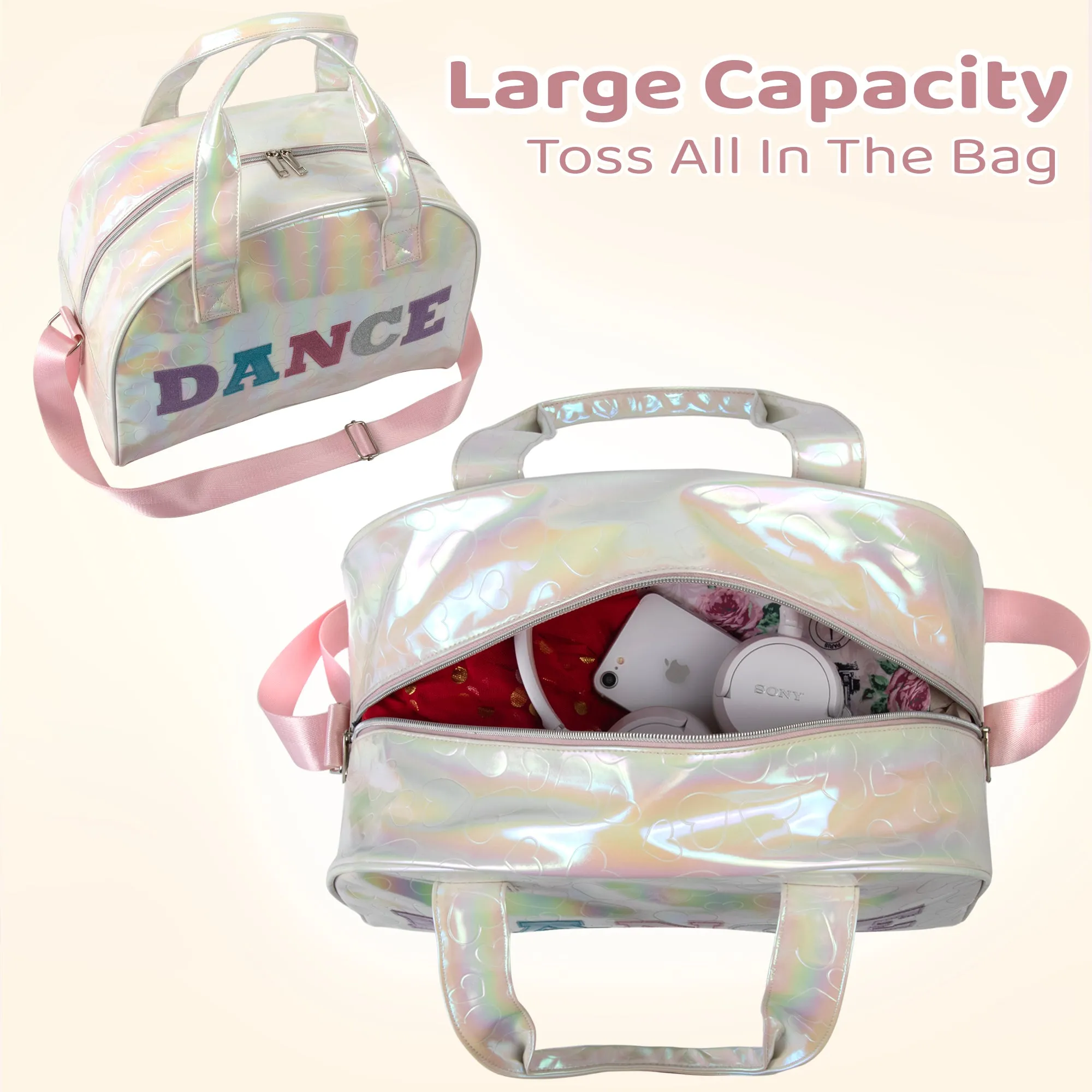 15 Inch Dance Dome Duffel Bag - 3 Color Choices
