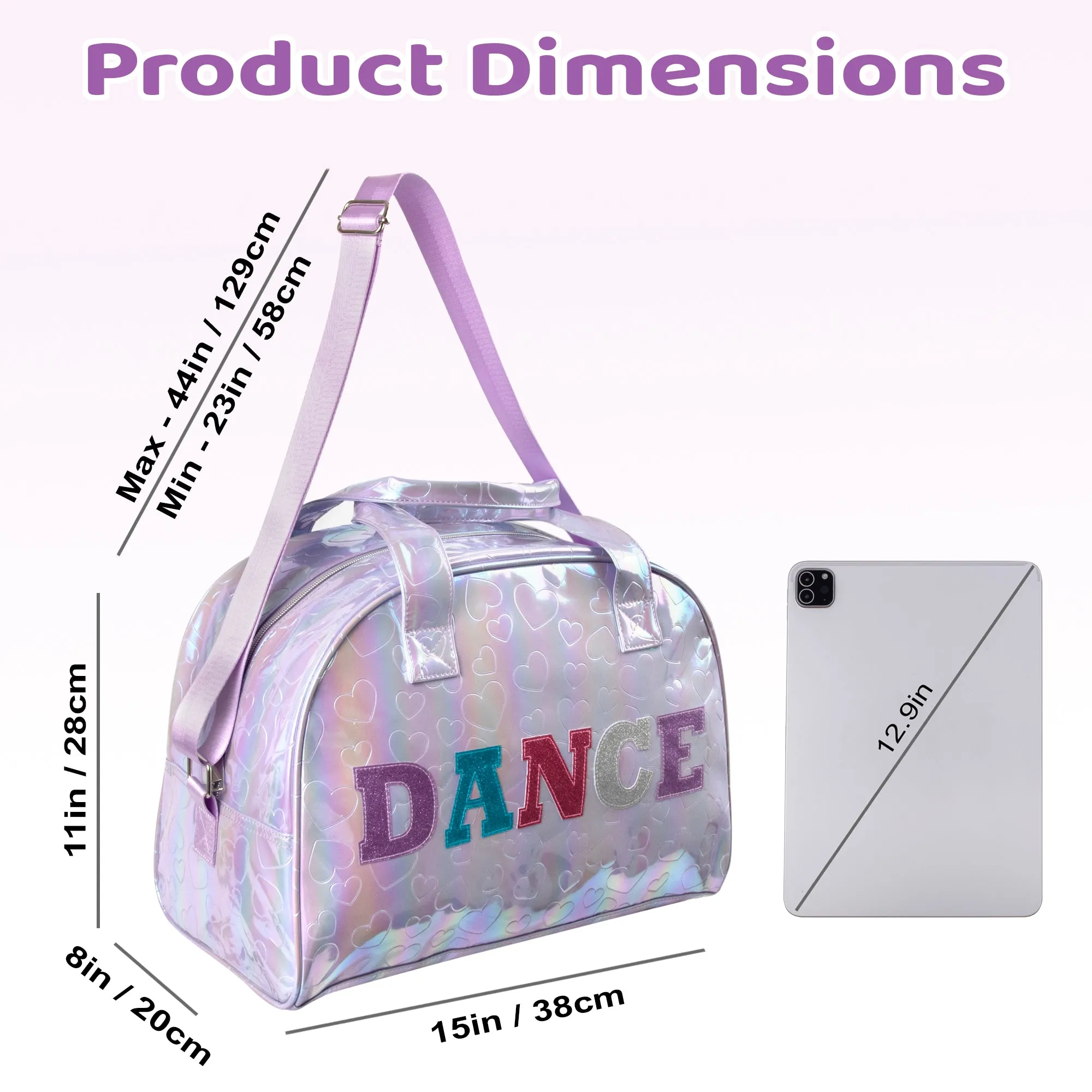 15 Inch Dance Dome Duffel Bag - 3 Color Choices