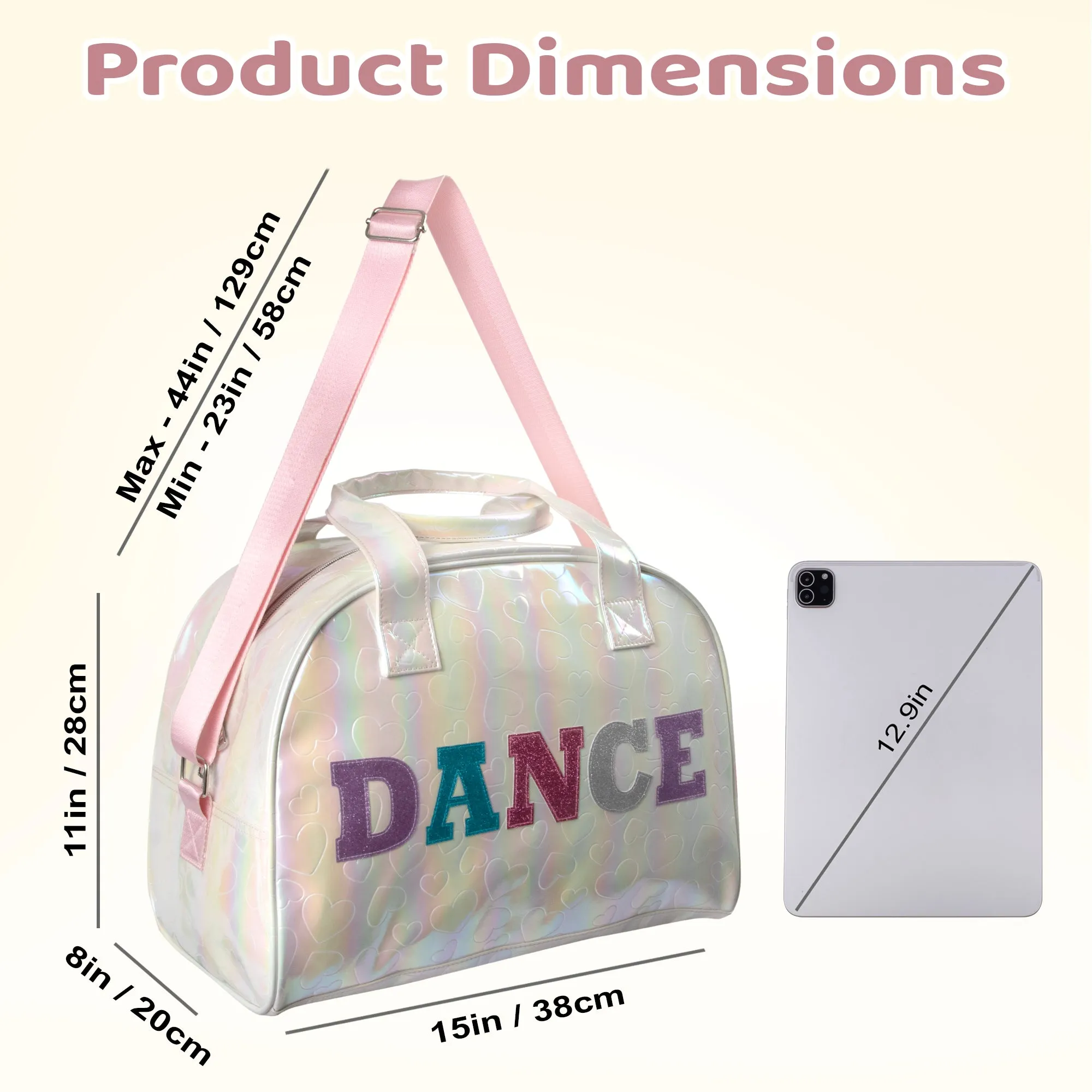 15 Inch Dance Dome Duffel Bag - 3 Color Choices