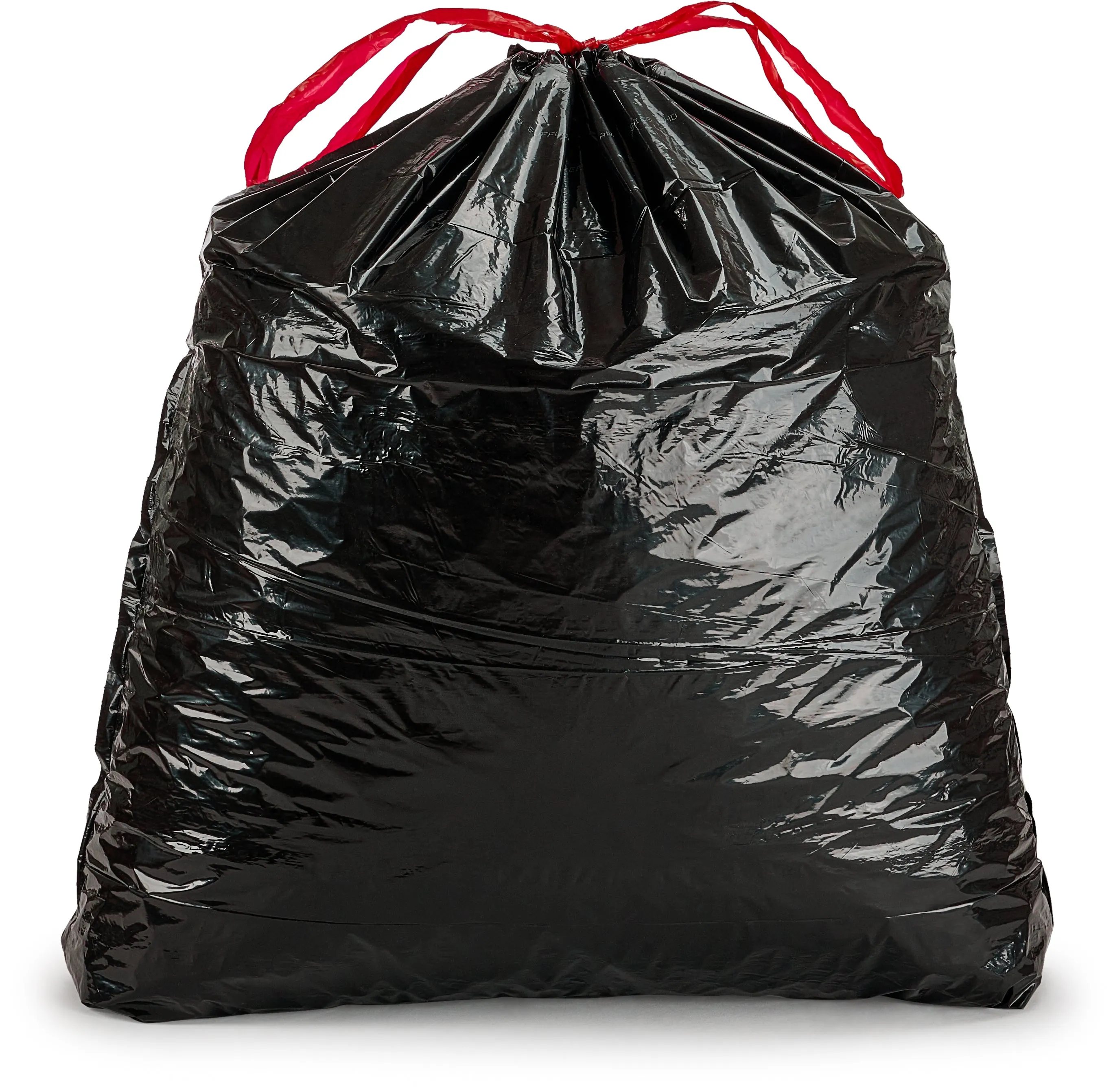 30 Gallon 1.5 Mil Black Drawstring Trash Bag