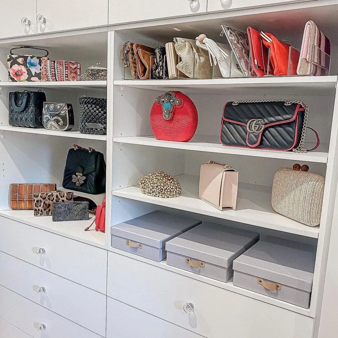 Acrylic Clutch and Cosmetic Organiser