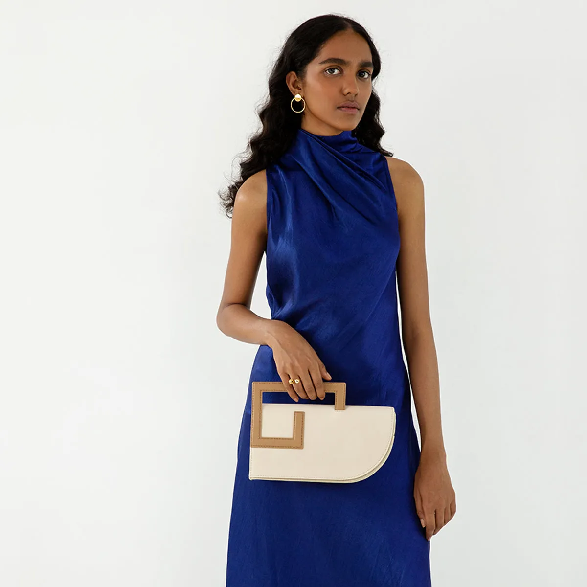 Adisee Emily Ivory Sand Clutches