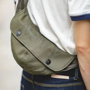 Aidase Retro Deck Men's Bags Canvas Messenger Crossbody Chest Waist Bag Green Hats Travel Shoulder Belt Bag
