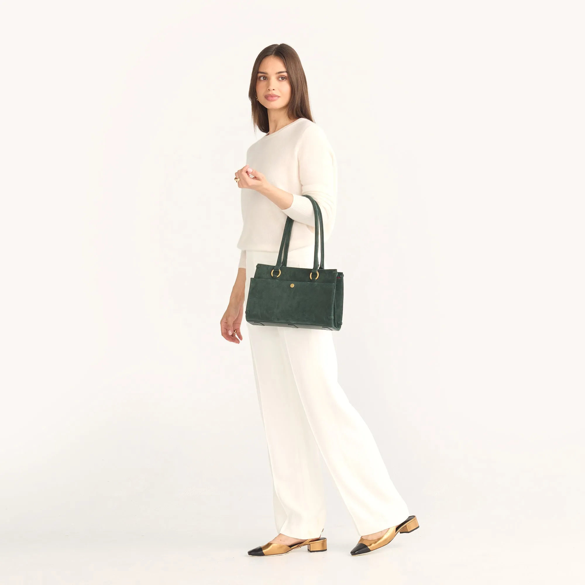 Allen | Green Room Suede/Brushed Gold | Med