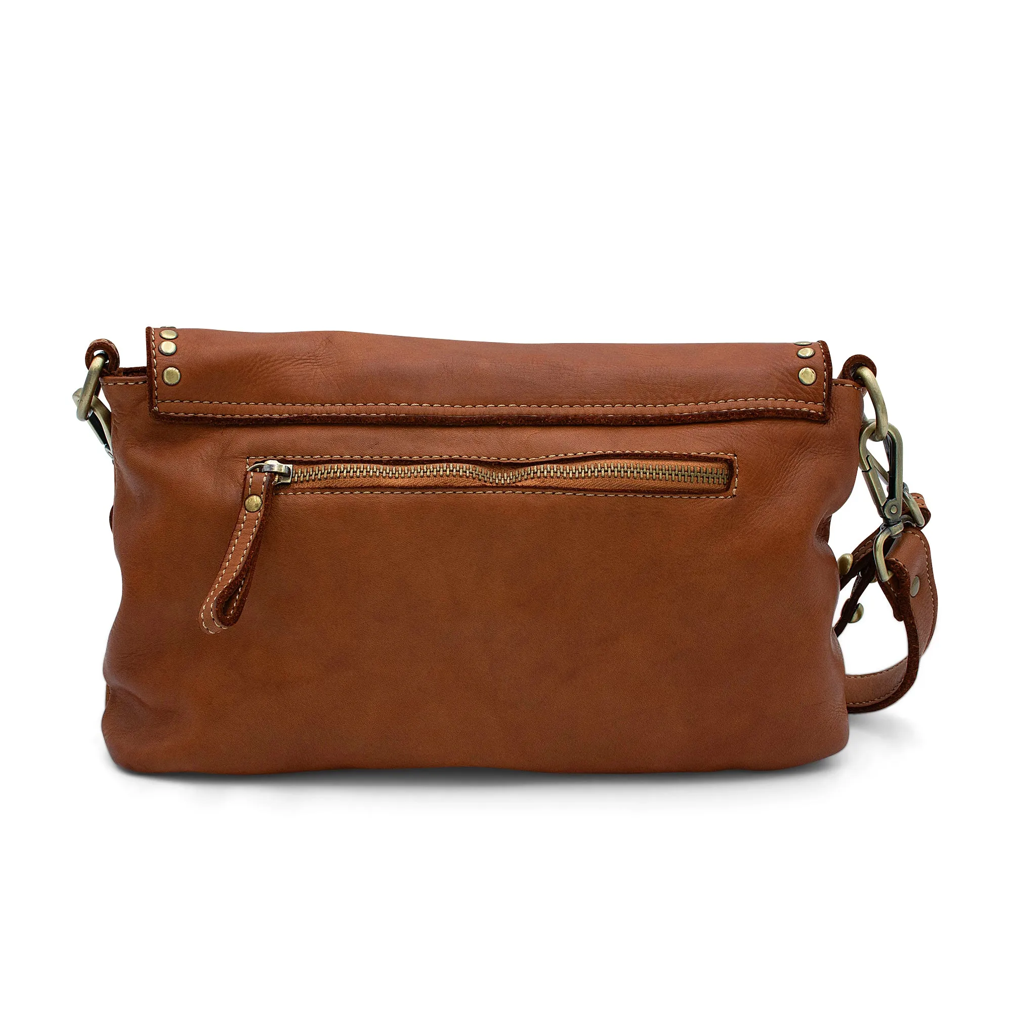 Aria Envelope Crossbody in Cognac