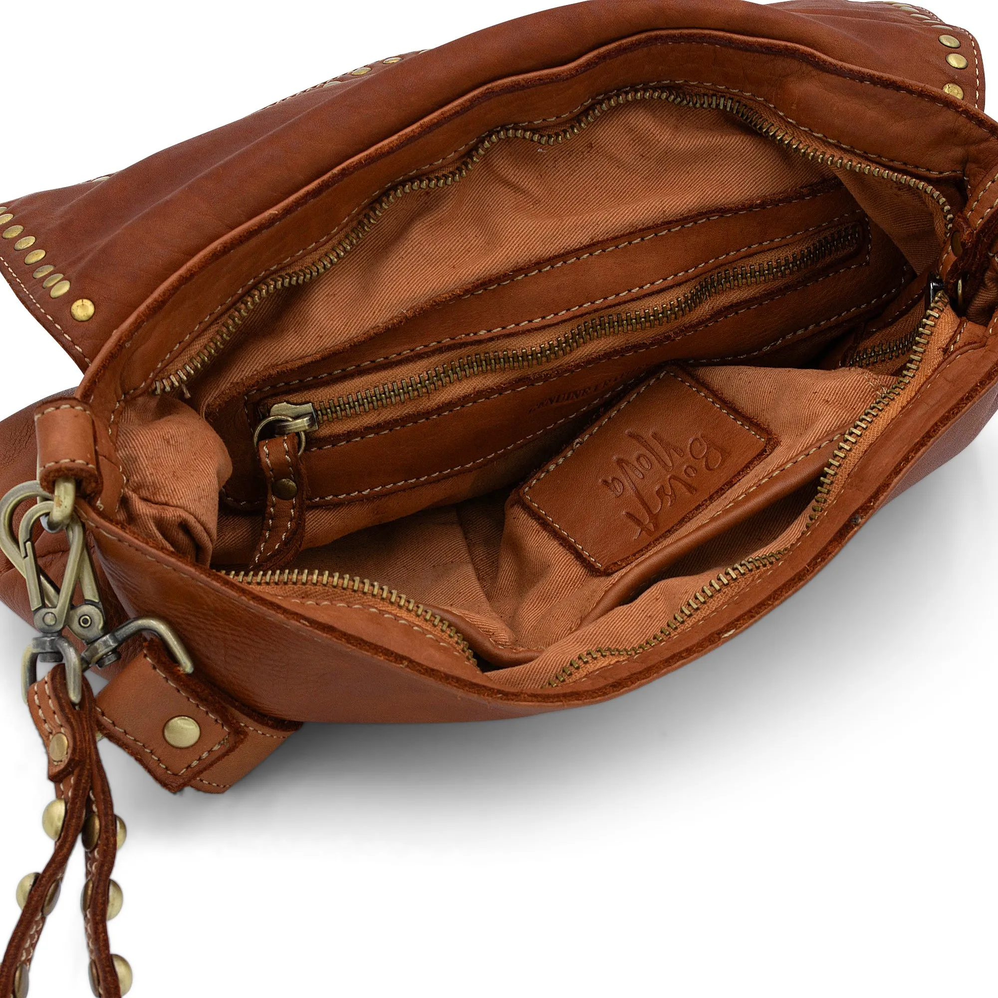 Aria Envelope Crossbody in Cognac