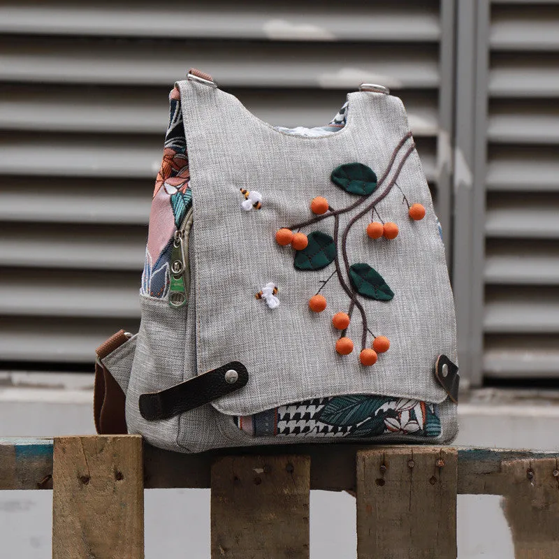 Artistic Retro Style All The Best Large Capacity Canvas Backpack