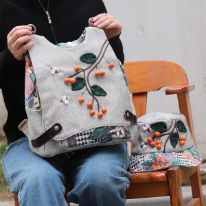 Artistic Retro Style All The Best Large Capacity Canvas Backpack