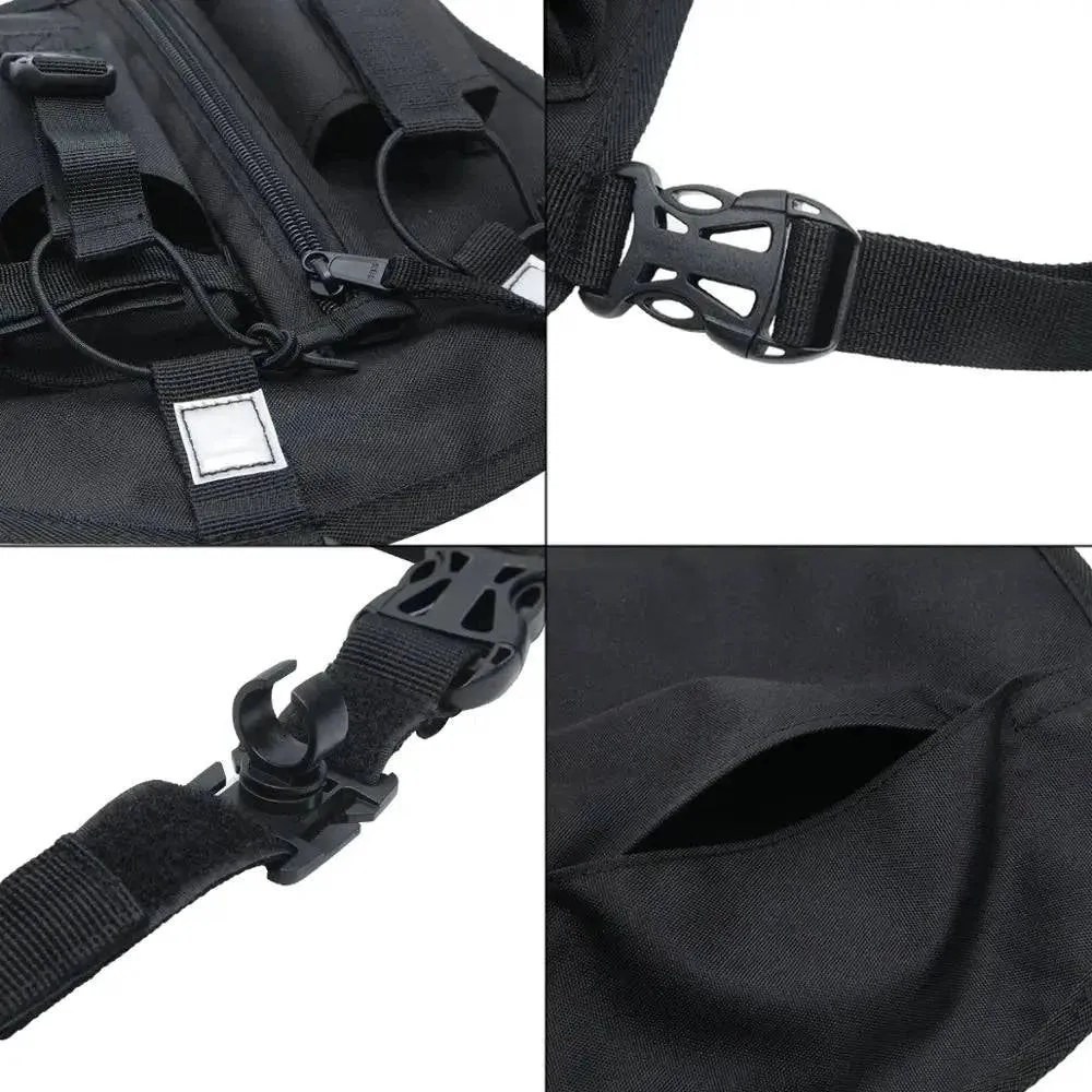 Baofeng Double Radio Shoulder Holster Chest Harness Holder Vest Rig for Two Way Radio Rescue Essentials