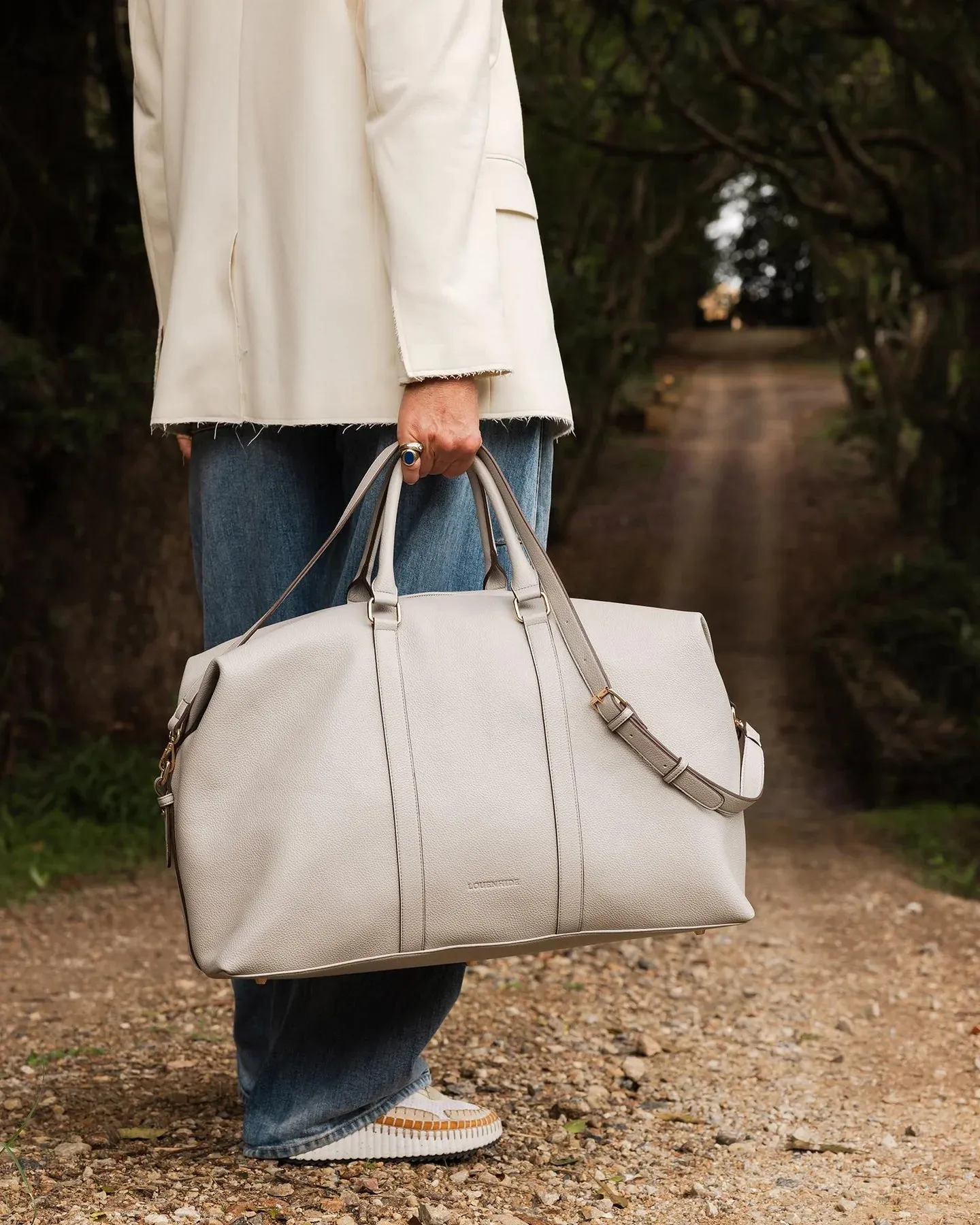 BOSTON WEEKENDER BAG LIGHT GREY