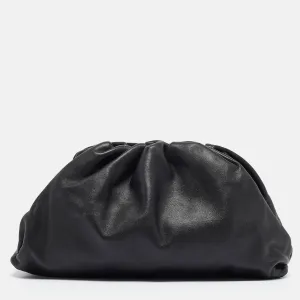 BOTTEGA VENETA Black Leather Classic Pouch