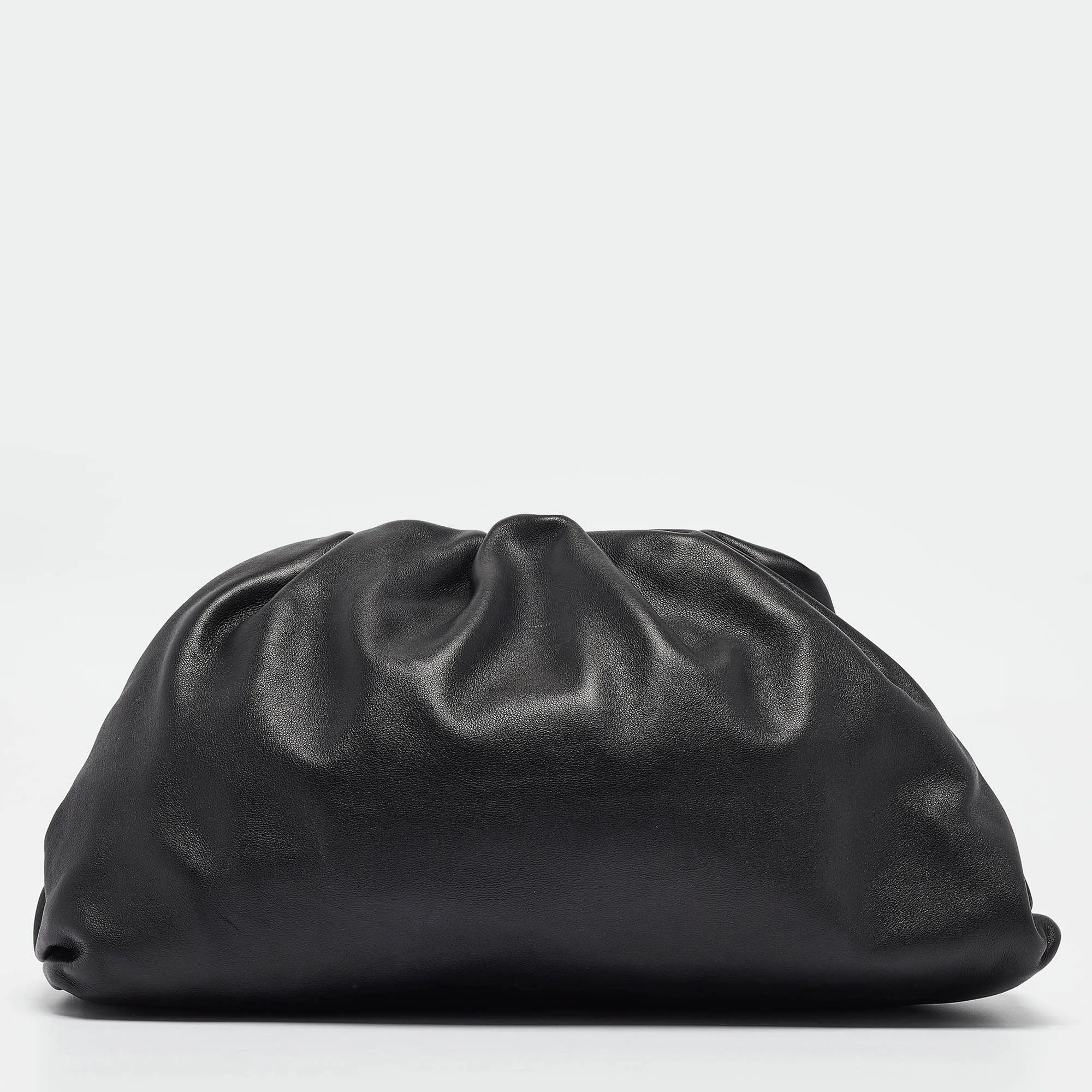 BOTTEGA VENETA Black Leather Classic Pouch