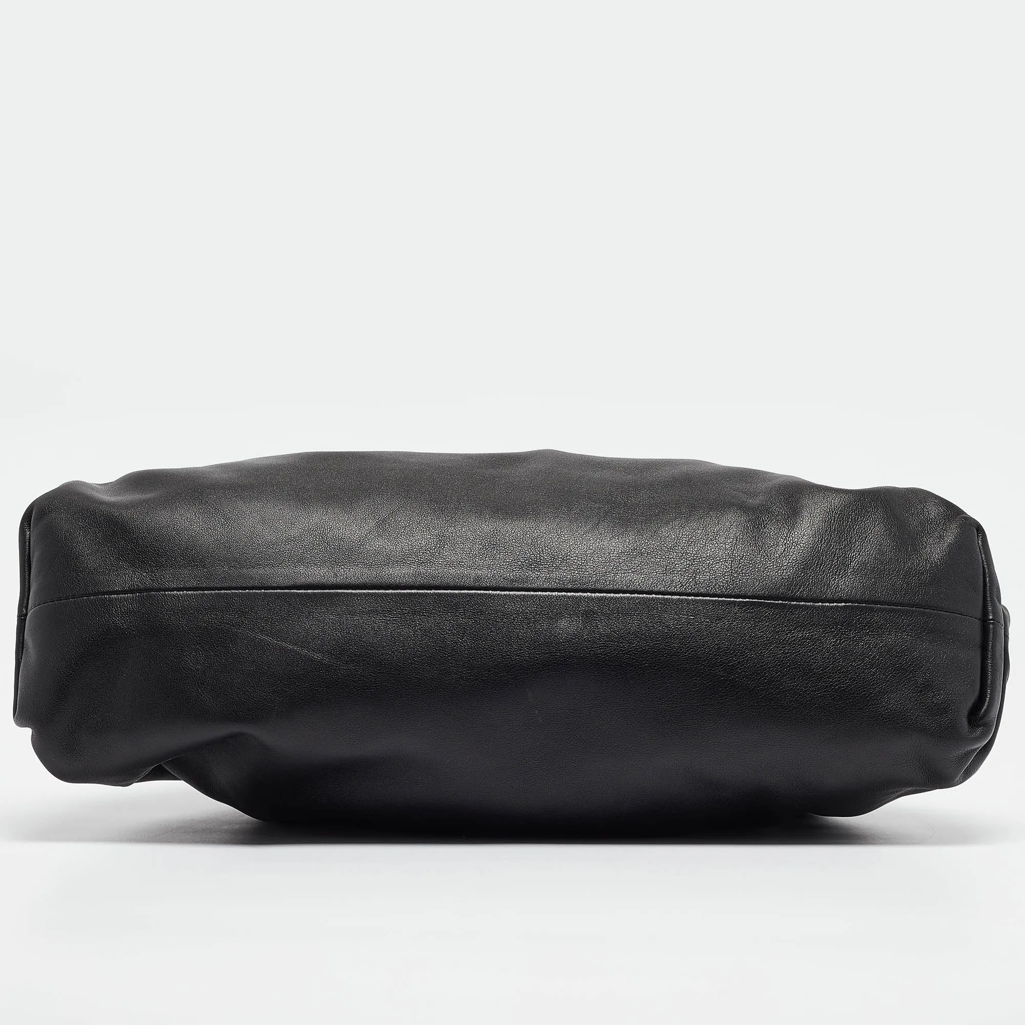 BOTTEGA VENETA Black Leather Classic Pouch