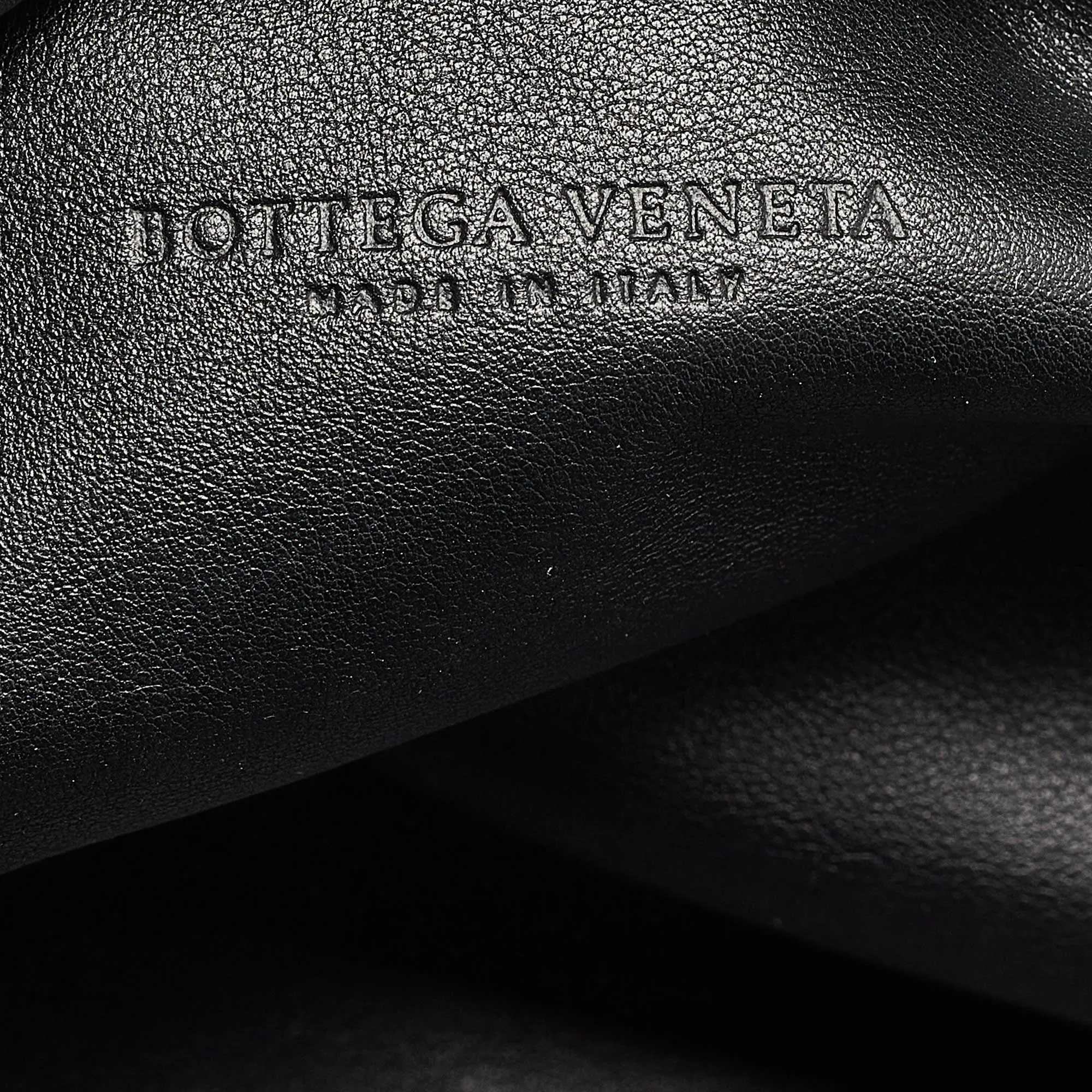 BOTTEGA VENETA Black Leather Classic Pouch
