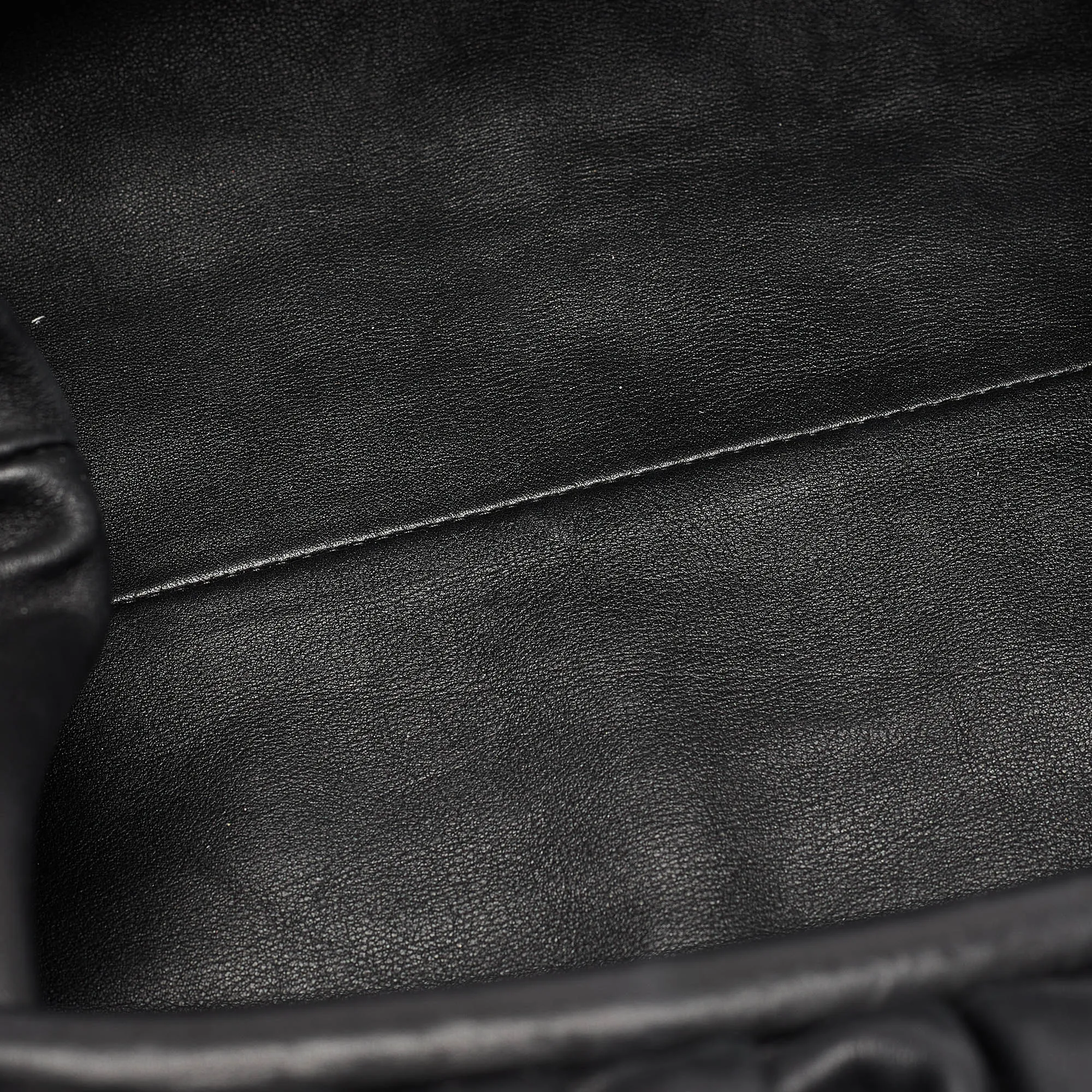 BOTTEGA VENETA Black Leather Classic Pouch
