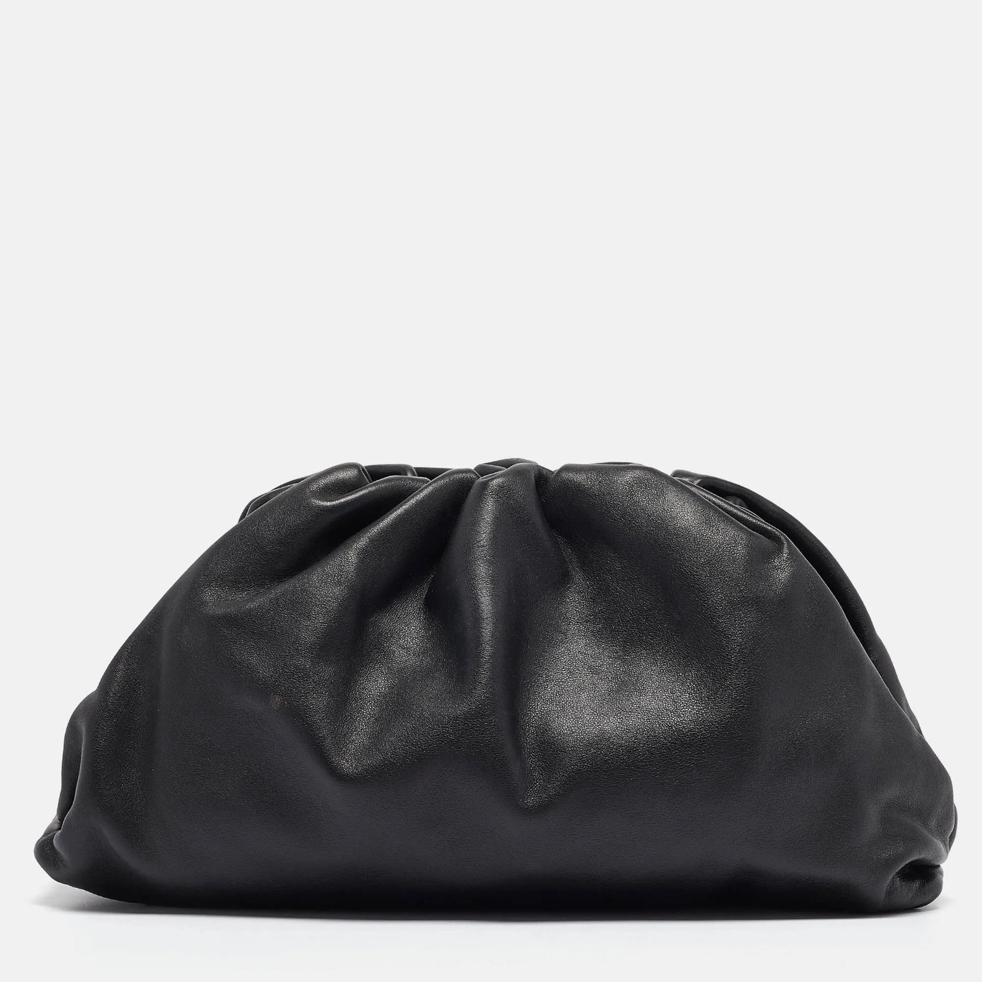 BOTTEGA VENETA Black Leather Classic Pouch