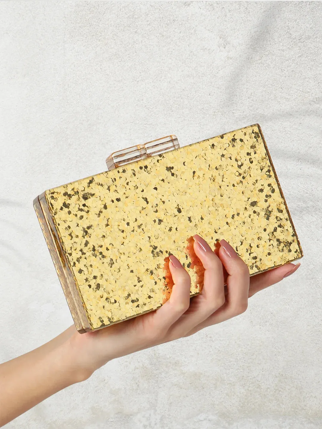 Caprese Gianna Clutch Small Gold