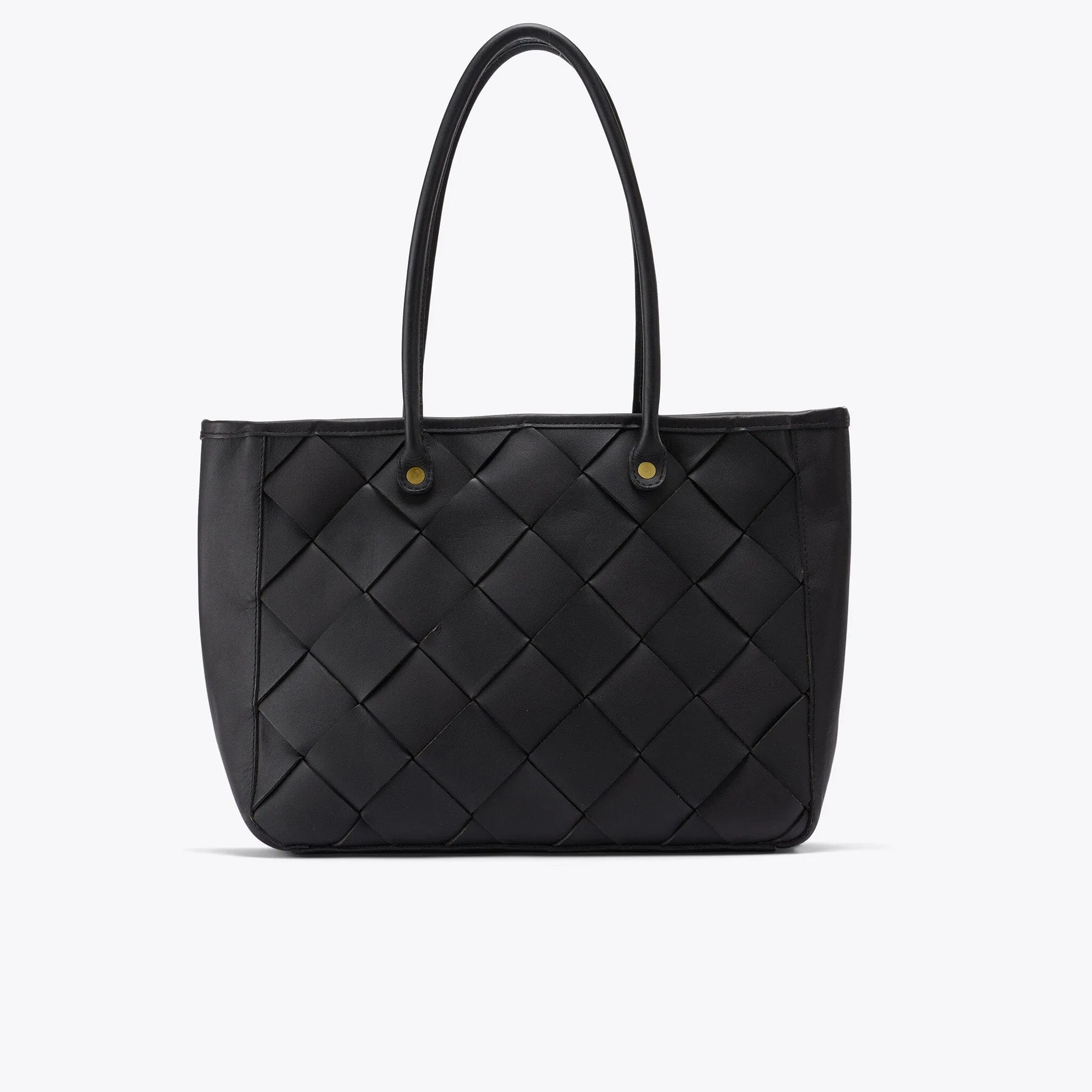 Carry-All Handwoven Tote Black