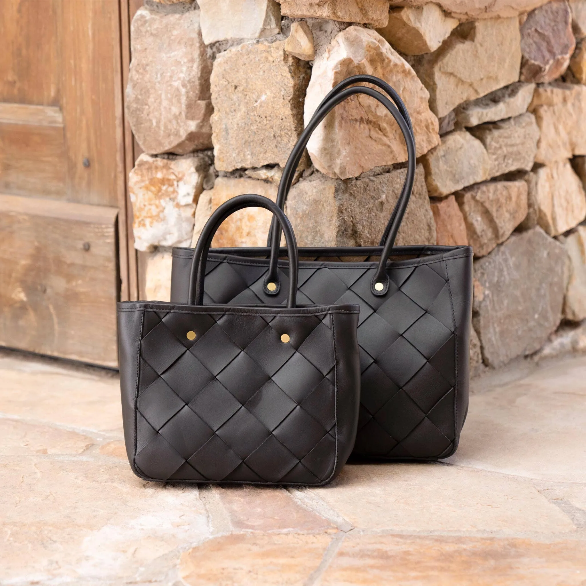 Carry-All Handwoven Tote Black