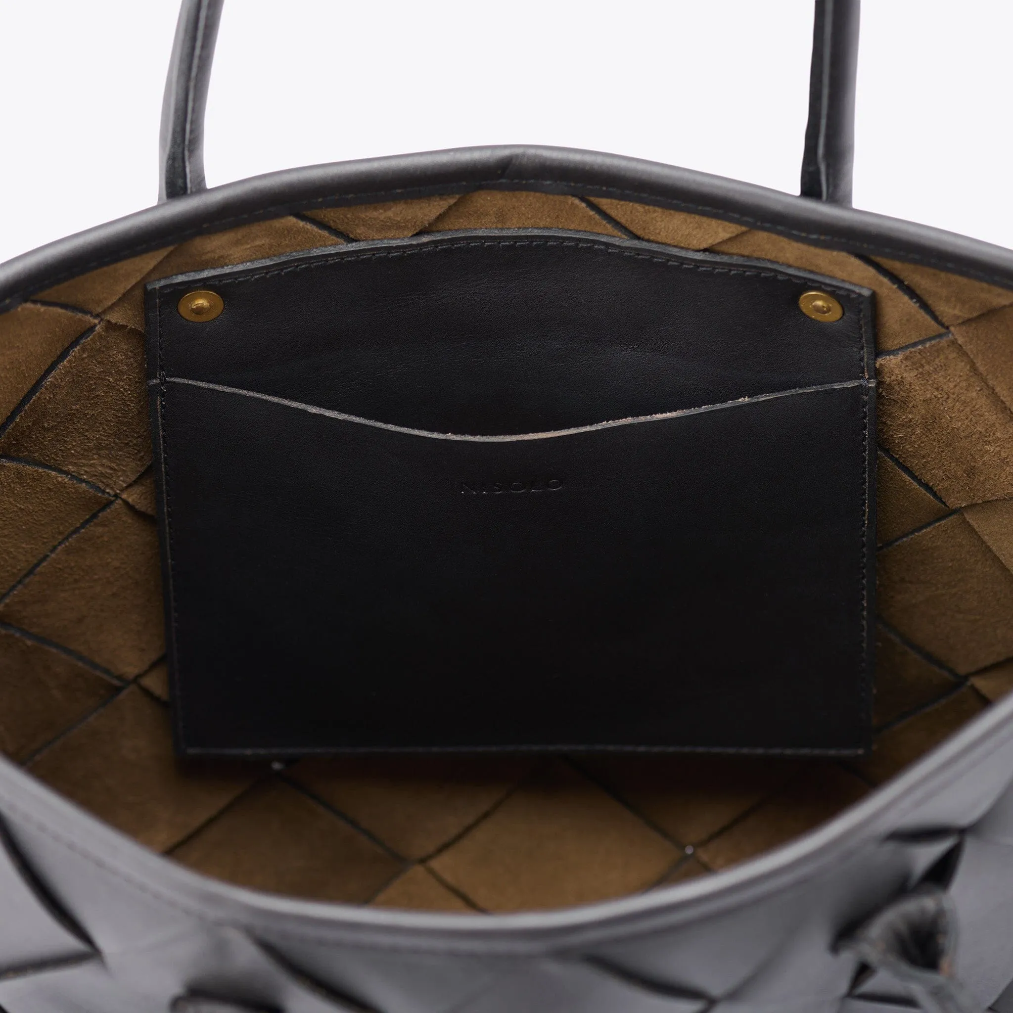 Carry-All Handwoven Tote Black
