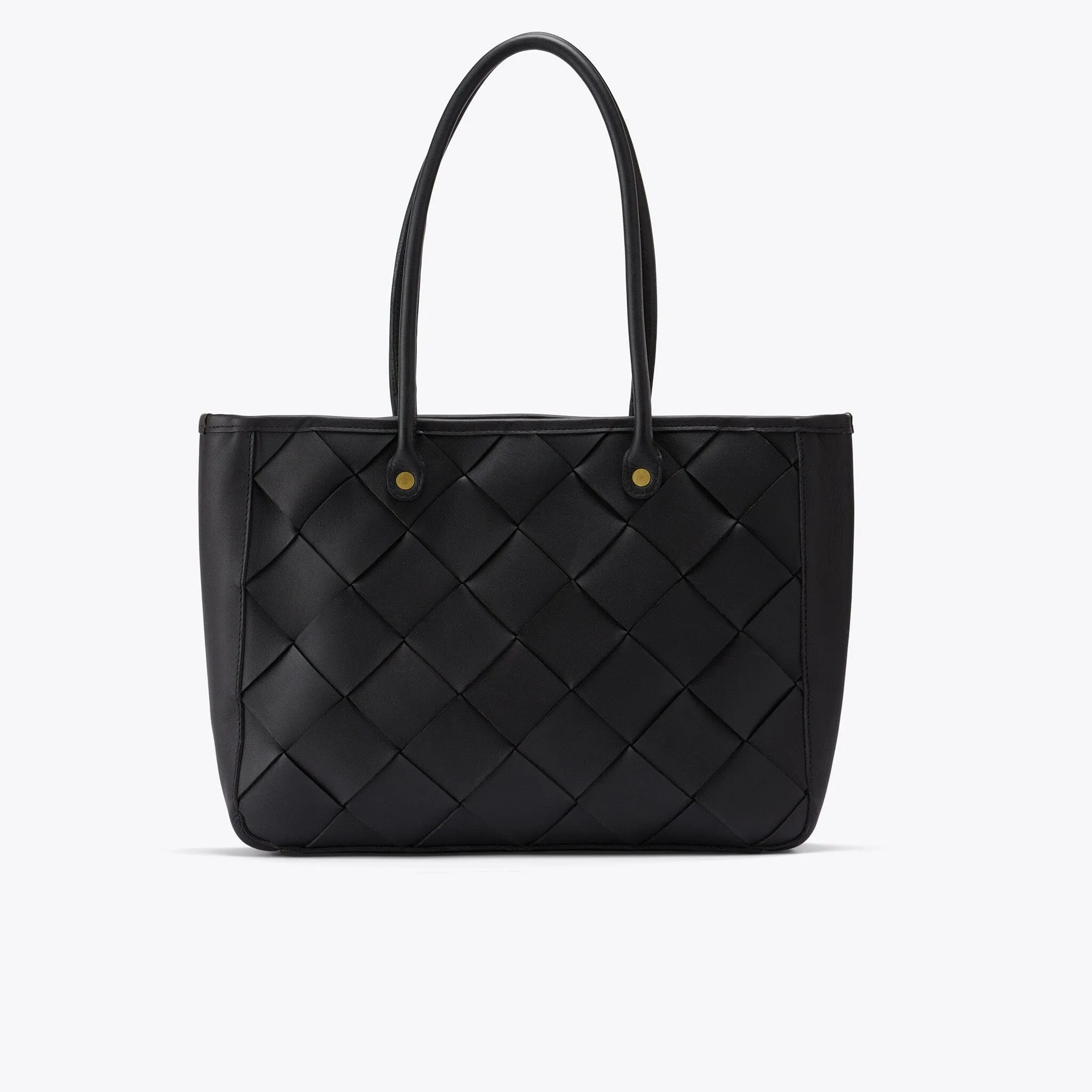 Carry-All Handwoven Tote Black