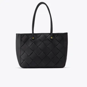 Carry-All Handwoven Tote Black