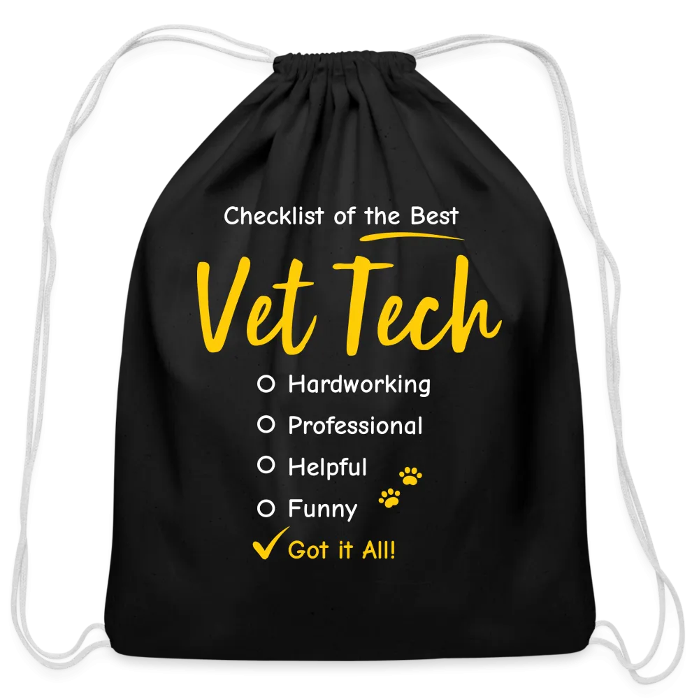 Checklist of the best Vet Tech Drawstring Bag