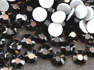 Cosmojet Black Premium Quality Flatback Hotfix Rhinestone Crystals