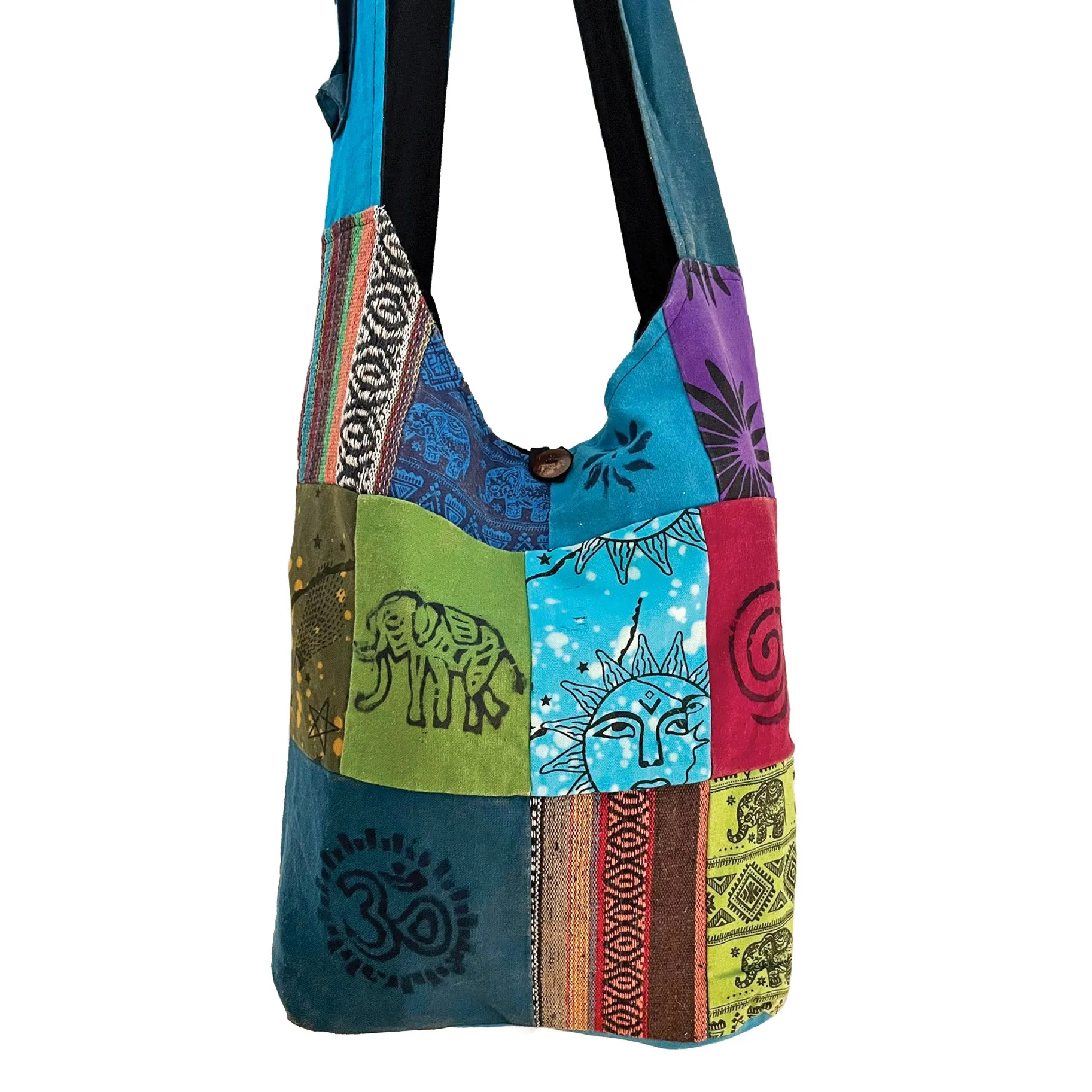 Crossbody Bag Patchwork Multi Color