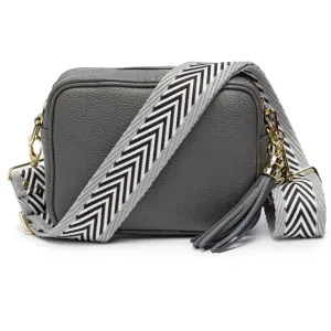 Crossbody Slate (Grey Chevron Strap)