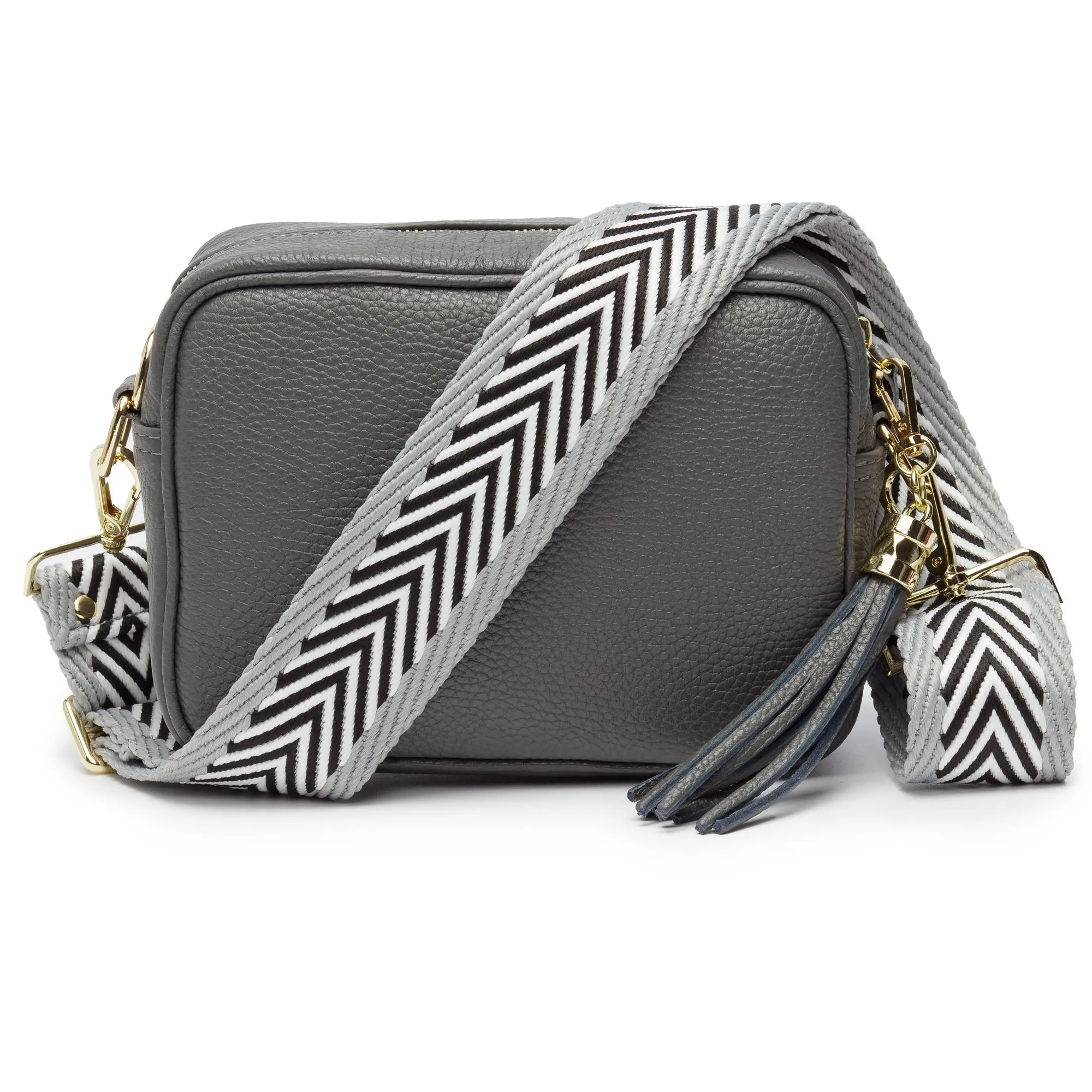 Crossbody Slate (Grey Chevron Strap)