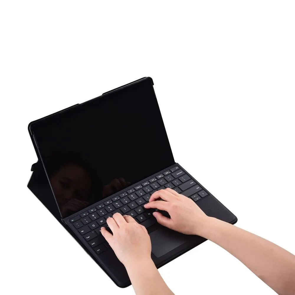 Dark Blue Leather Tablet Case For Microsoft Surface Pro X - 13 Inch
