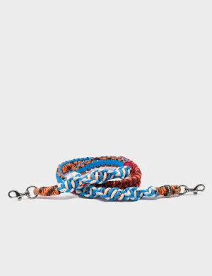 Detachable Shoulder Strap - Blue, Orange and Cream Handwoven Paracord