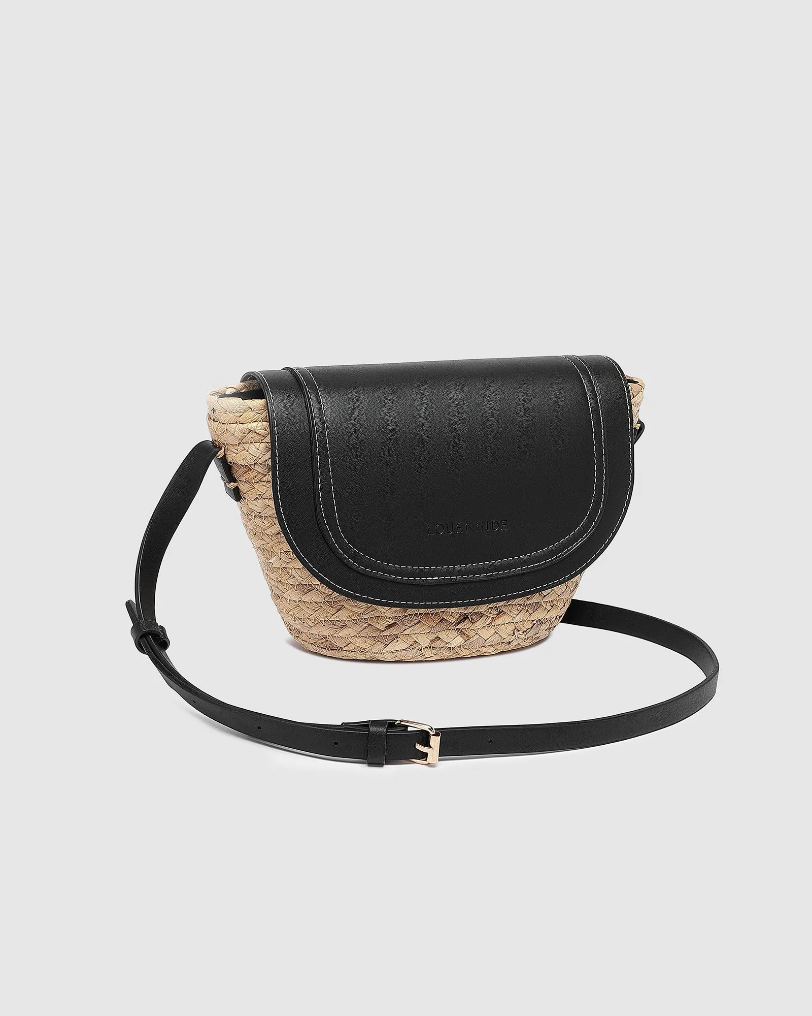 Dixie Straw Crossbody Bag