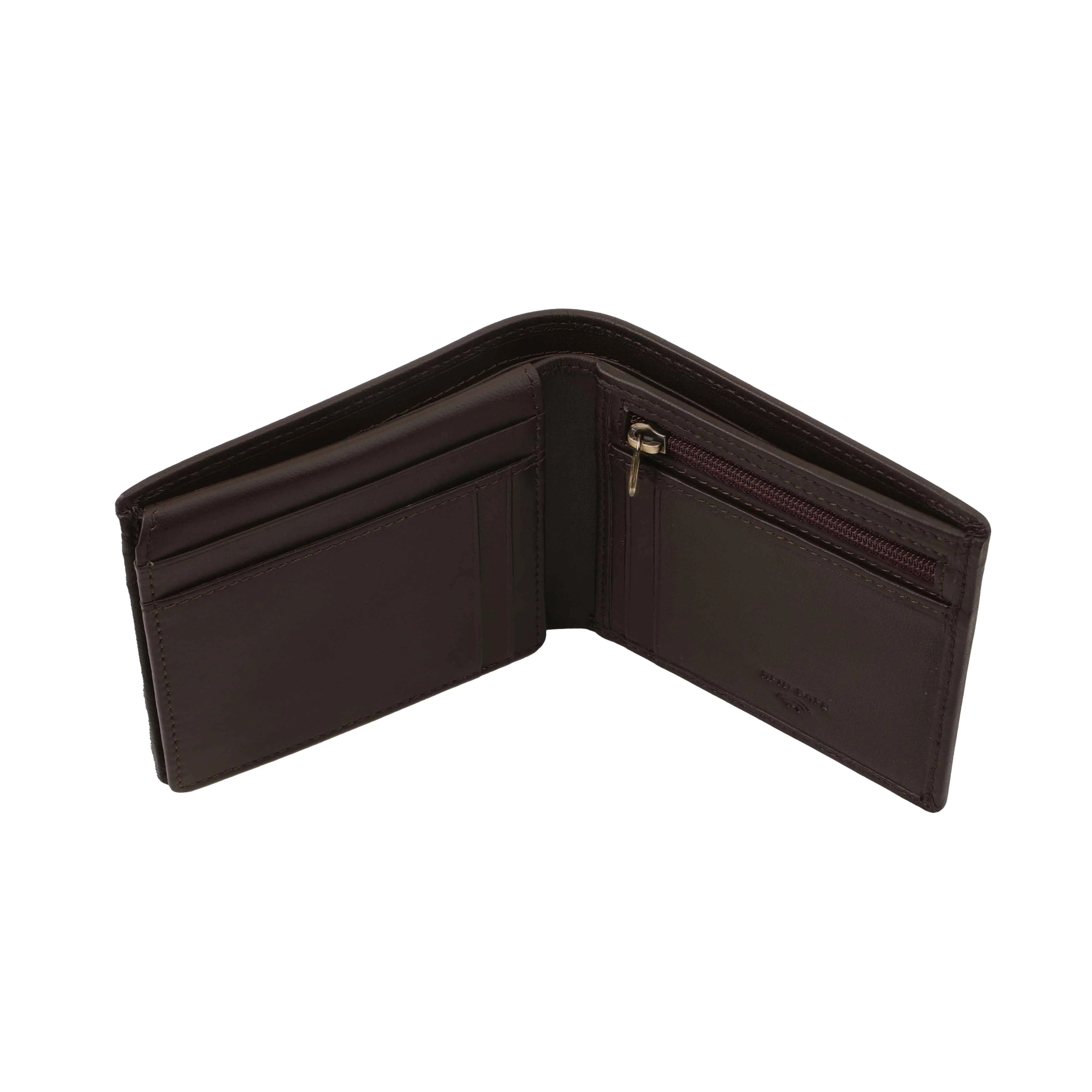 Evan Bifold Wallet | Pure Leather Wallet for Men | 100% Genuine Leather | Color: Brown & Black