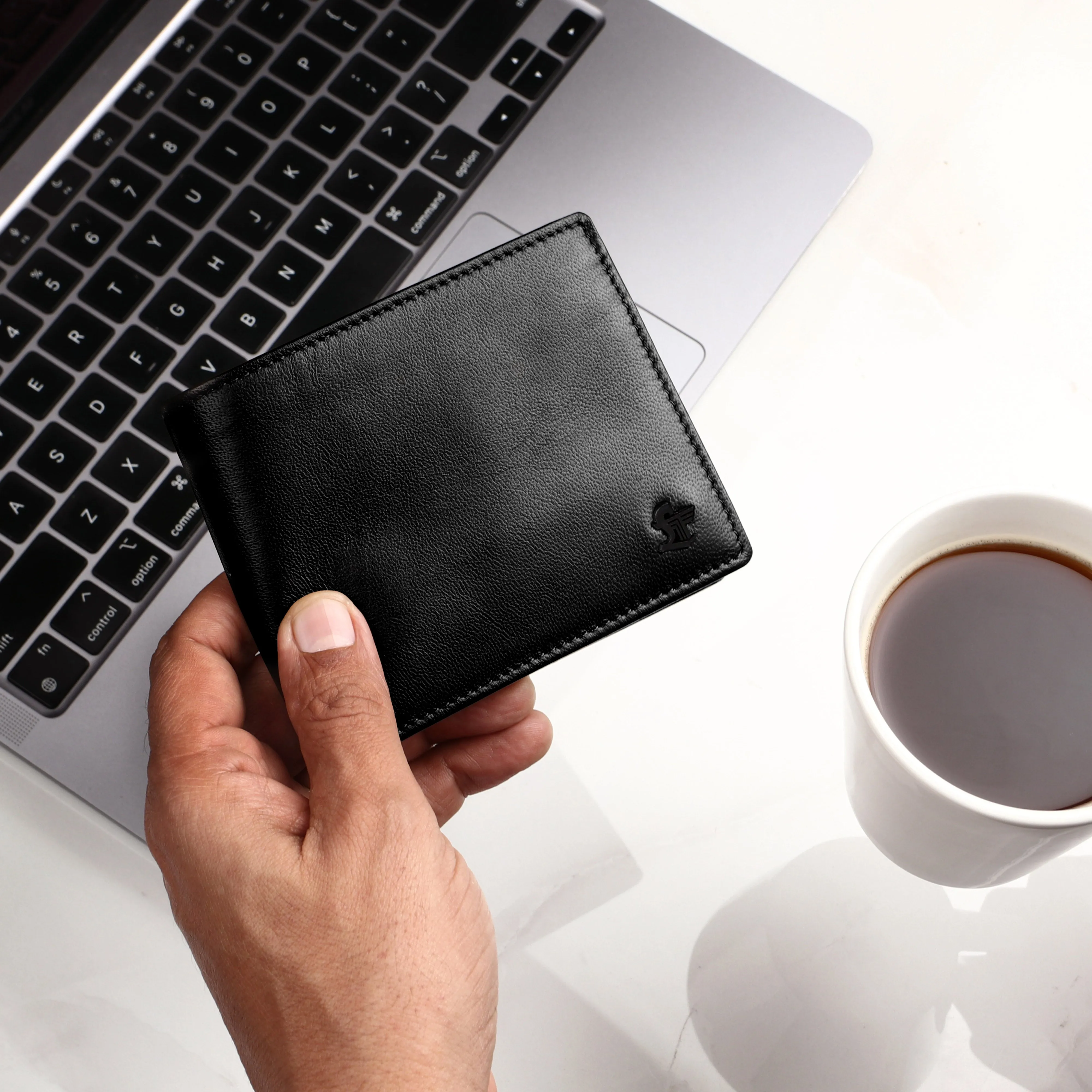 Evan Bifold Wallet | Pure Leather Wallet for Men | 100% Genuine Leather | Color: Brown & Black