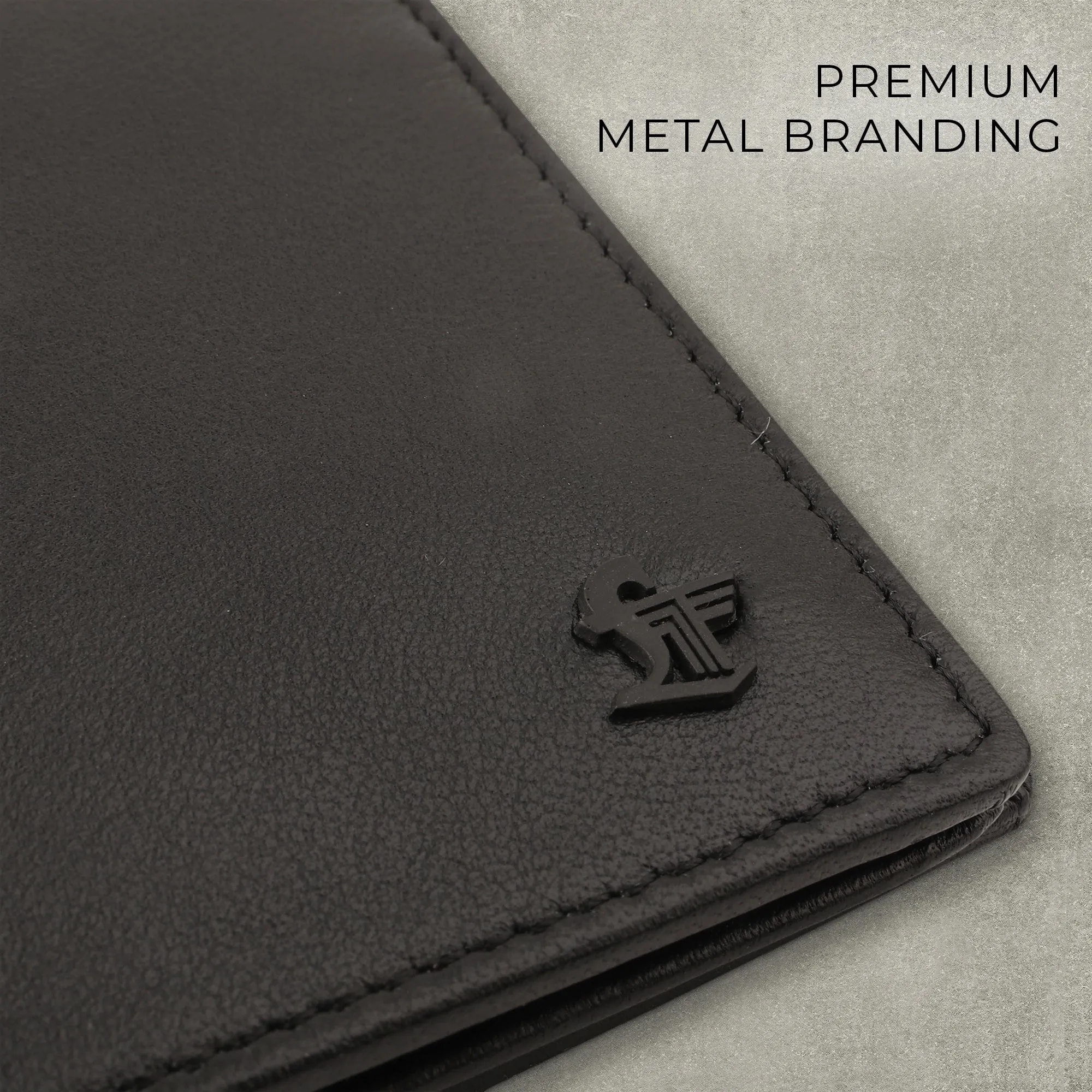 Evan Bifold Wallet | Pure Leather Wallet for Men | 100% Genuine Leather | Color: Brown & Black