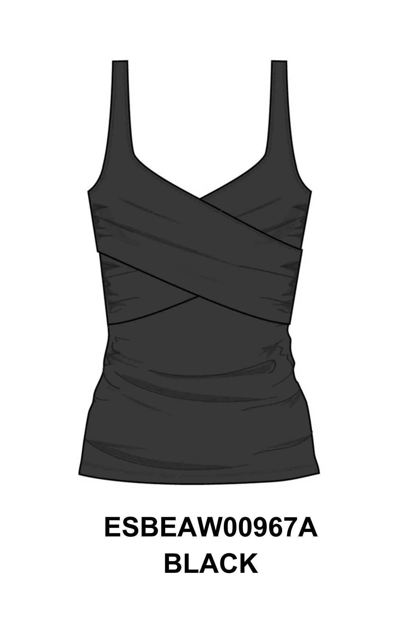 EVERYDAY SUNDAY SWIM TOP TANKINI TANK WRAPPED