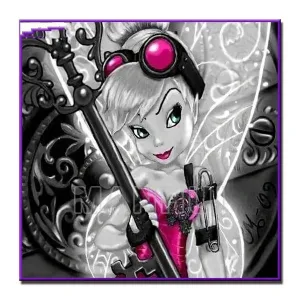 Fairy With  Pink Bell