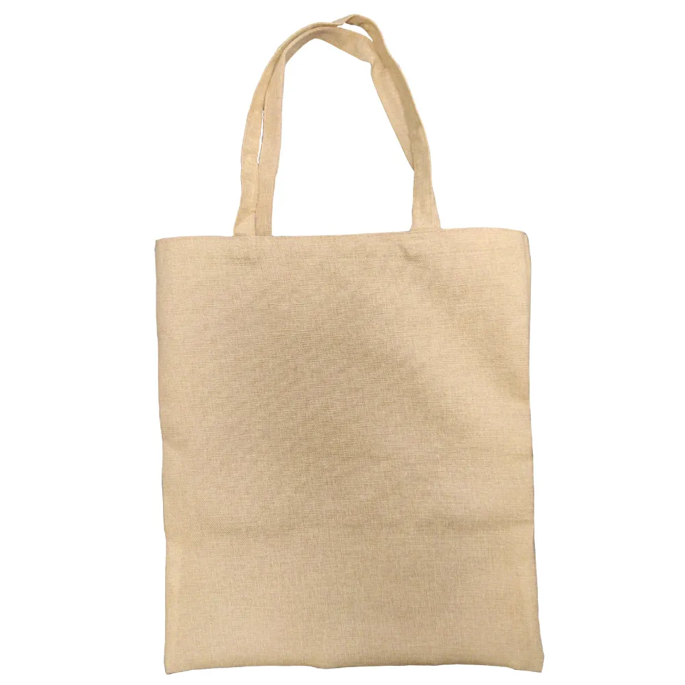 FULL CARTON - 60 x  BURLAP TOTE Bags with PLAIN HANDLES - 41cm x 48cm