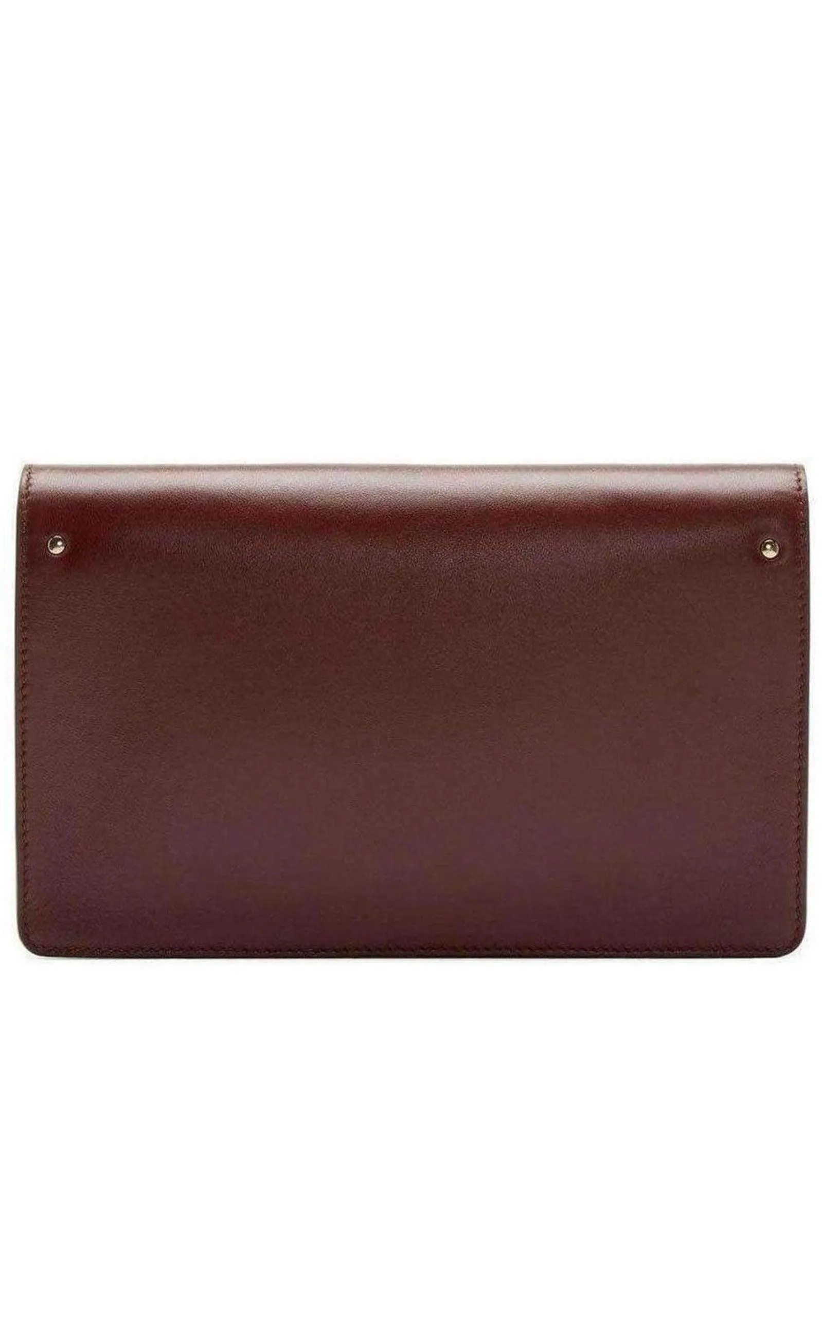 Gabrielle Burgundy Leather Clutch