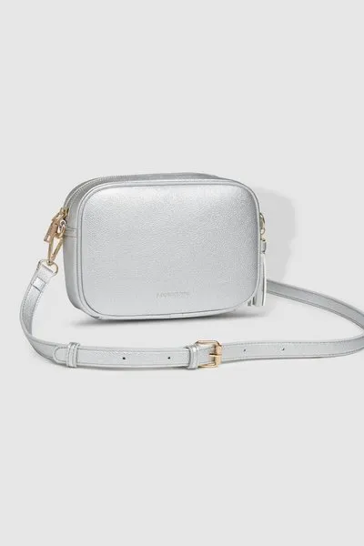 GINGER METALLIC CROSSBODY BAG SILVER
