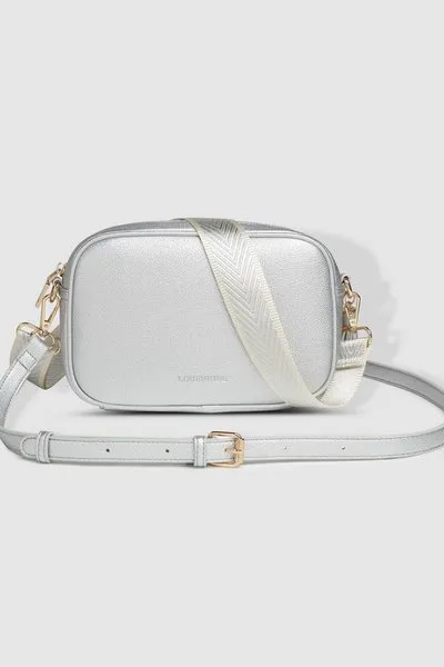 GINGER METALLIC CROSSBODY BAG SILVER