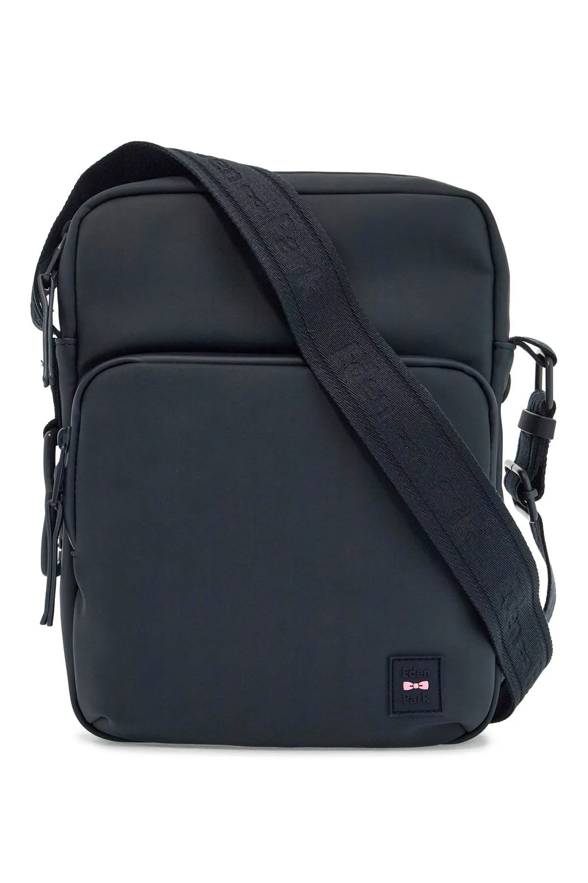 Gommé Pattern Faux Leather Crossbody Bag