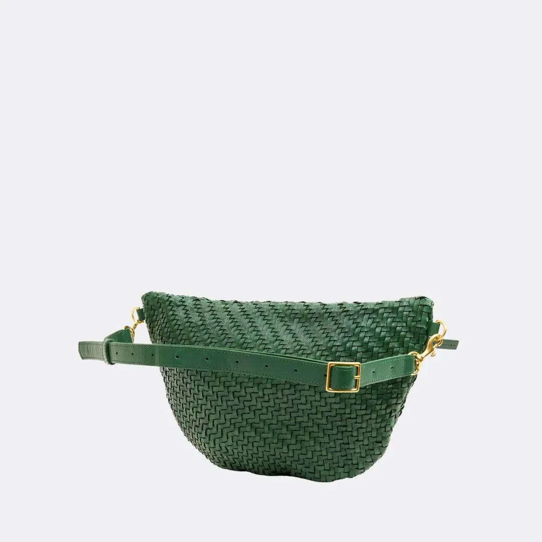 Grande Fanny Pack (Evergreen Woven Zig Zag)