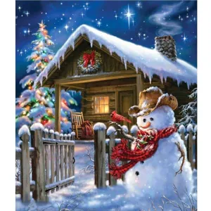Guarding Your House Snowman