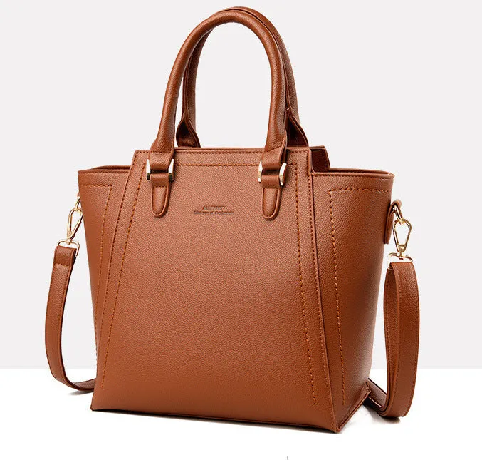 H1674 - Miranda Retro Brown Handbag