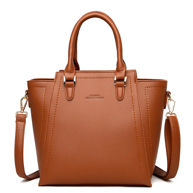 H1674 - Miranda Retro Brown Handbag