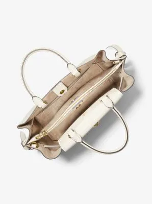 Hamilton Legacy Large Logo and Leather Belted Satchel
